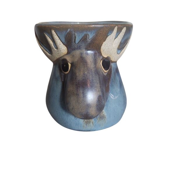 Stoneware Moose Egg Separator RAD Designs Birchstone Studios Fryeburg Maine - Picture 1 of 7